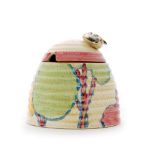 Clarice Cliff - Pastel Autumn - A large bee hive honey pot circa 1930 hand painted with a stylised