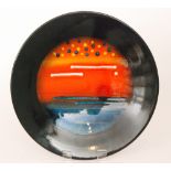 Alan Clarke - Poole Pottery - A large contemporary Living Glaze Planets charger entitled Jupiter,