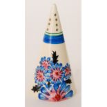 Clarice Cliff - Marguerite - A conical sugar sifter circa 1934,