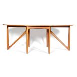 Niels Koefoed for Koefoeds Hornslet - A Danish teak dining table with gate-leg action, model 304,