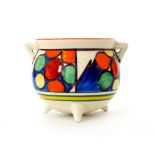 Clarice Cliff - Pebbles - A small cauldron circa 1929,