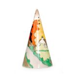 Clarice Cliff - Lorna - A Conical sugar sifter circa 1936,