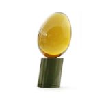 In the manner of Fratelli Toso - A large 1960s Italian glass sculpture with a large dichoric egg