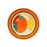 Clarice Cliff - Melon - A large circular plate circa 1930,