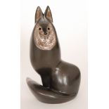 Unknown - Czechoslovakia - A post war figure of a stylised fox sitting upright with its tail
