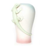 Carlton Ware - A Glacielle Lizard vase,