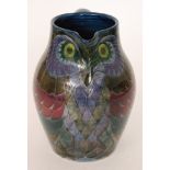 Sally Tuffin - Dennis China Works - A later 20th Century jug decorated with an owl with