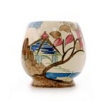 Clarice Cliff - Blue Japan - A Humpty shape sugar bowl circa 1933,