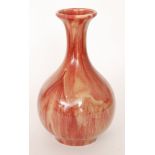 Pilkingtons Royal Lancastrian - A large vase of globed and shaft form decorated in a streaked and