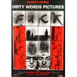 Gilbert & George - 'Dirty Words Pictures', an exhibition poster for the Serpentine Gallery,