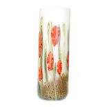 Richard Golding - Okra - A large limited edition Xanthia vase of compressed sleeve form decorated