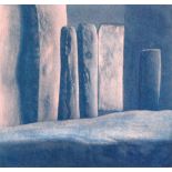 Norman Stevens, RA (1937-1988) - 'Stonehenge', etching with aquatint,