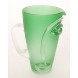 Iestyn Davies - Blowzone - A studio glass Visage conical jug with an applied handle and decoration