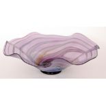 Liz Lacey - Redhot Glass - A large studio glass bowl,