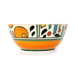 Clarice Cliff - Orange Battle - A Havre shape fruit bowl circa 1930,