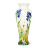 Richard Golding - Sarah Cowan - Okra - A studio cameo glass vase of shouldered form rising to an