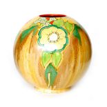 Clarice Cliff - Jonquil - A shape 370 Globe vase circa 1935,