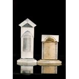 Gayle Matthias - A cast glass architectural prism block,