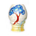 Clarice Cliff - Patina Tree (Blue) - A shape 362 vase circa 1932/33,