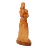 Muriel Wheeler - A terracotta study of a standing woman holding a child, Muriel and Robin Wheeler,