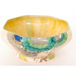 Clarice Cliff - Aurea - A Kendal bowl circa 1934 hand painted with a stylised tree landscape with