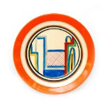 Clarice Cliff - Tennis - A circular side plate circa 1931,