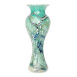 Richard Golding - Okra - A large limited edition Green Charlotte glass vase of waisted form below a