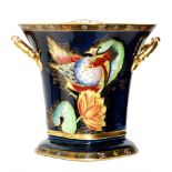 Carlton Ware - A 1930s Art Deco champagne or ice bucket decorated in the Crested Bird and Water