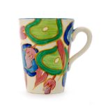 Clarice Cliff - Blue Chintz - A loop handled beaker circa 1932,