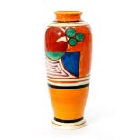 Clarice Cliff - Melon - A shape 186 vase circa 1930,