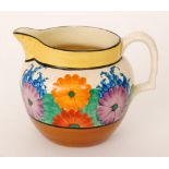 Clarice Cliff - Gayday - A Perth shaped jug circa 1930,