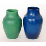 Pilkingtons Royal Lancastrian - Two shape 2085 vases of shouldered form,