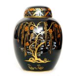 Carlton Ware - A 1930s Art Deco ginger jar and cover decorated in the Dragon and Traveller pattern,
