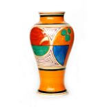 Clarice Cliff - Melon - A shape 14 Mei Ping vase circa 1930,