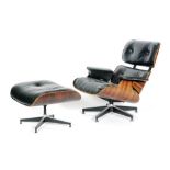 Ray and Charles Eames for Herman Miller - A 670 Lounge chair and 671 Ottoman,