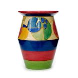 Clarice Cliff - Pastel Melon - A shape 342 vase circa 1930,