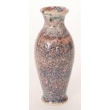 Cobridge Pottery - A contemporary baluster vase decorated with an all over streaked and mottled