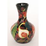 Emma Bossons - Moorcroft Pottery - A boxed Queens Choice pattern vase, impressed marks, dated 2000,