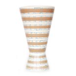 Alfred Read - Poole Pottery - A 1950s Freeform PJB pattern shape 715 vase, printed and painted mark,