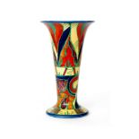 Clarice Cliff - Persian - A shape 280 trumpet vase circa 1929,