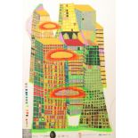 Friedensreich Hundertwasser (Austrian School, 1928-2000) - 'Good Morning City - Bleeding Town',