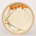 A Clarice Cliff Taormina pattern circular plate circa 1936,