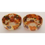 A pair of Japanese satsuma bowls,