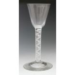 An 18th Century drinking glass circa 1760,