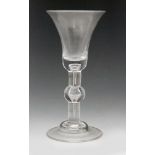 An 18th Century drinking glass circa 1730,