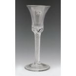 An 18th Century drinking glass circa 1750,