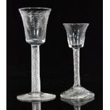 An 18th Century style drinking glass,
