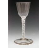 An 18th Century drinking glass circa 1765,