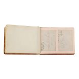 An autograph album of mid 1940s football signatures to include G Hardwick 1946-48 England left back,