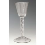 An 18th Century drinking glass circa 1750,